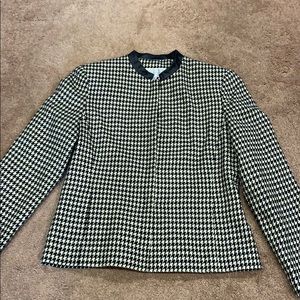 Vintage Larry Levine petite houndstooth jacket
